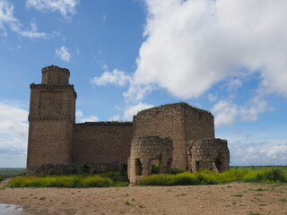 Barcience Castle, a medieval stone fortress in the Province of Toledo.