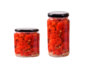 pickled pepper hot sauce carolina reaper seasoning isolated on white transparent background
