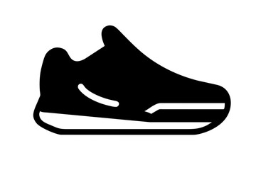 shoe icon silhouette vector illustration