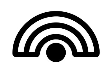 wifi signal icon silhouette vector illustration