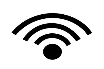 wifi signal icon silhouette vector illustration