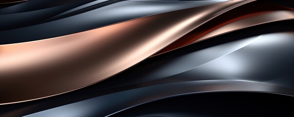 abstract background of metal texture surface, swirl ripple metal sheet, new and shiny reflective surface, Generative	
 - obrazy, fototapety, plakaty