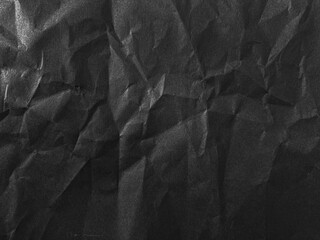 crumpled background, black paper texture background