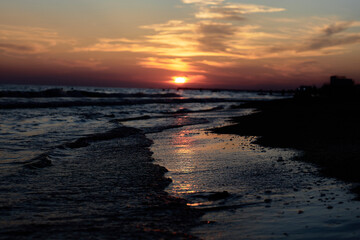 Golden Hour Symphony: Sunsetting Serenade by the Sea