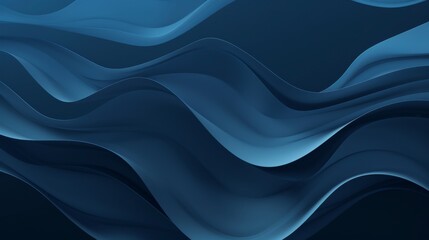 Soft smooth waves of blue evoke calmness and depth. Serene ocean waters captured in abstract form. Gentle flow of blue waves in a peaceful design. - obrazy, fototapety, plakaty