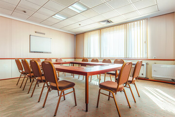 Empty meeting room in office.