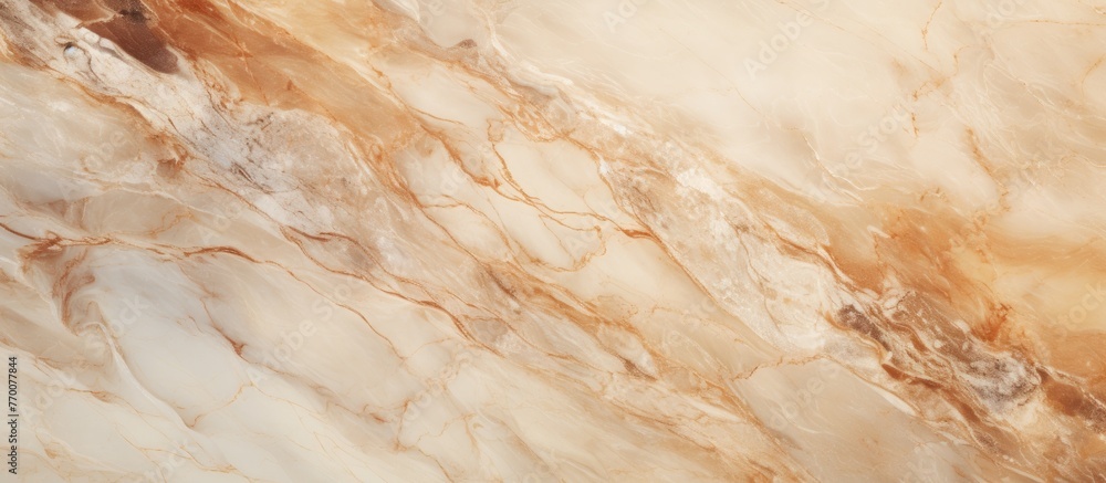 Aufkleber a luxurious and elegant marble surface displaying a mixture of brown and white hues with intricate p