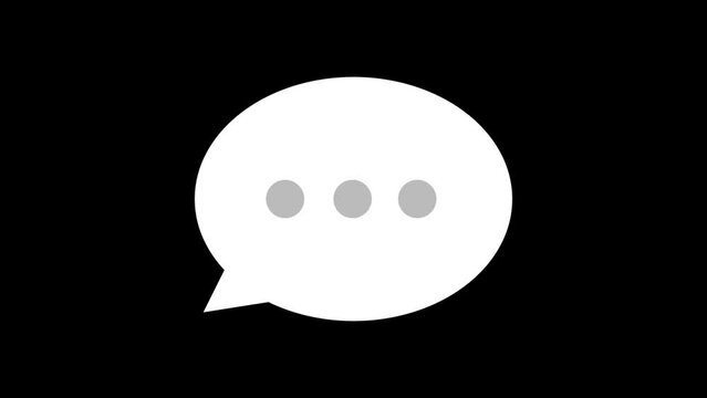 Chat, talk, message animation, icon animation