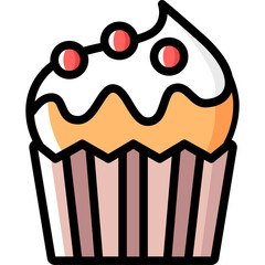 Fast food color icon pack