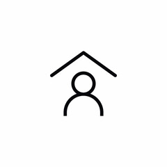 Person Home House Roof icon