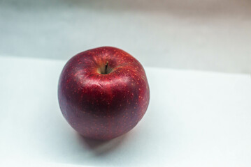 red apples on a white background