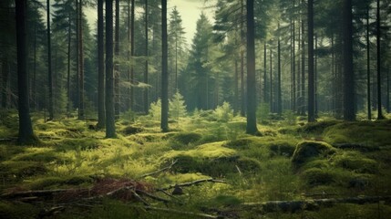 forest. Retro style