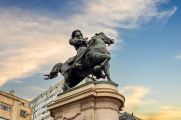 Fototapeta na wymiar Monument to Giuseppe Garibaldi