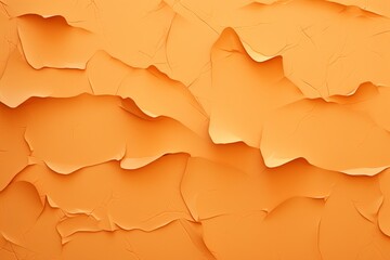 Orange torn plain paper pattern background 
