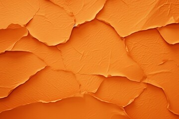 Orange torn plain paper pattern background 