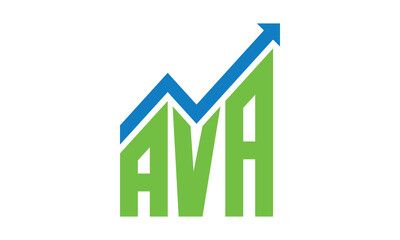 AVA financial logo design vector template.	