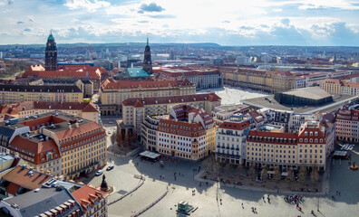 Dresden Altstadt (old town) from above