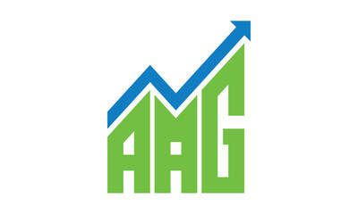 AAG financial logo design vector template.	