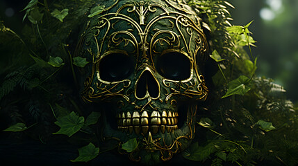 leafy skull