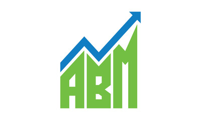 ABM financial logo design vector template.	