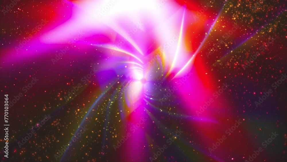 Poster abstract bright with lights and particles. computer generated 3d render