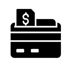 payment  icon  vector silhouette illustration