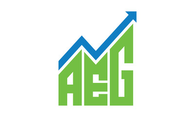 AEG financial logo design vector template.	