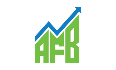 AFB financial logo design vector template.	