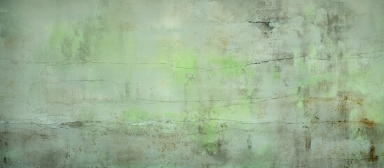 Wall painted in green color standing out distinctly against a plain white background