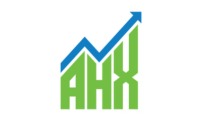 AHX financial logo design vector template.	