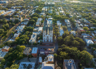 Savannah Aerial view in summer