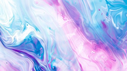 Fototapeta premium A dreamlike display of swirling colors with high pink highlights delivers a calming abstract piece resonating with peace and harmony