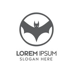 Graphic Logo Design of a Batman-Inspired Emblem With Placeholder Text