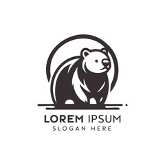 Stylized Bear Logo Design With Elegant Typography for a Brand Identity