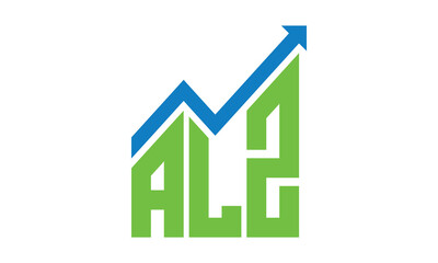 ALZ financial logo design vector template.	