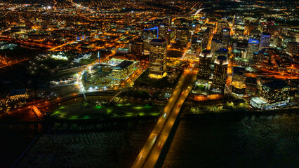 Aerial  View at night of Richmond - 770111626