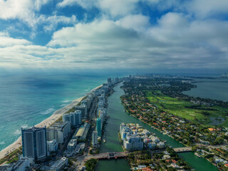 Miami Beach from Air on a sunny day - 770111632