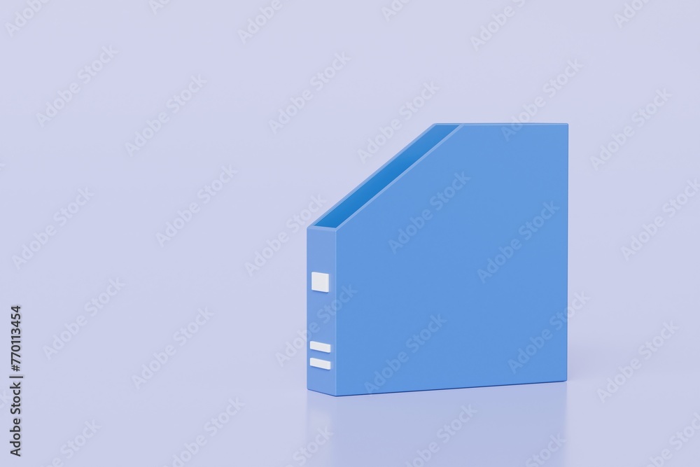 Poster 3d documents storing. document folder archive storage icon. 3d rendering illustration.