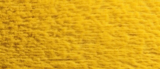 Close-up view of a cozy yellow blanket with a fuzzy texture and a sleek black stripe design - obrazy, fototapety, plakaty