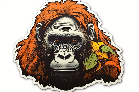 Sticker of a Gorilla