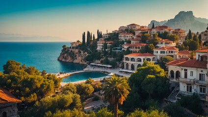 Naklejka premium Beautiful city Antalya Türkiye