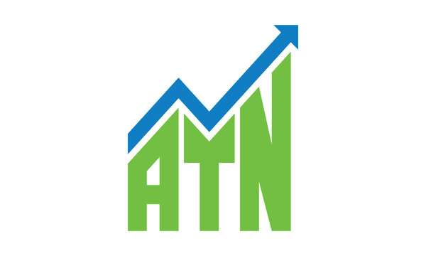 ATN financial logo design vector template.	