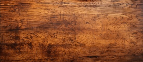 A closeup of a hardwood flooring surface with a warm brown and amber wood stain. The rectangle...