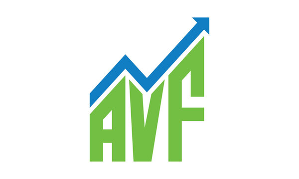AVF financial logo design vector template.	