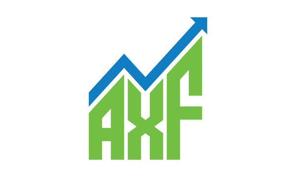 AXF financial logo design vector template.	