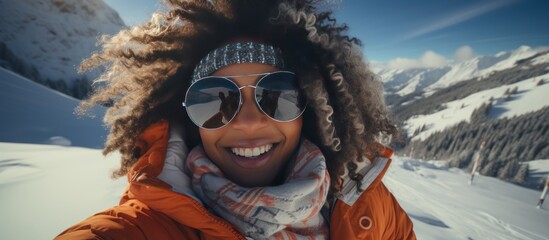 Winter ski and snowboarding vacations concept - obrazy, fototapety, plakaty