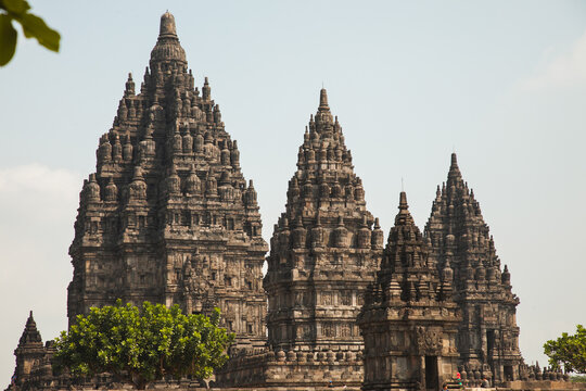 Majestic ancient temples in Yogyakarta, Indonesia