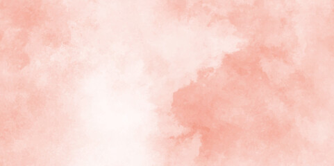 Watercolor abstract wet hand drawn pink texture, Abstract Pink color light ink effect shades gradient watercolor texture, grunge and stained Pink ink and watercolor textures on white paper background.