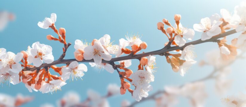 Beautiful floral spring abstract background of nature