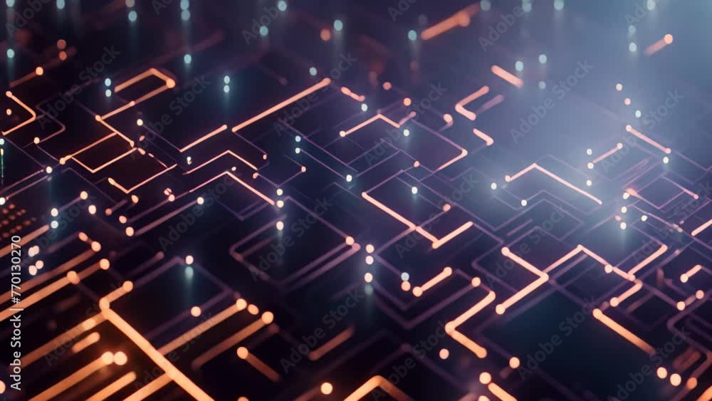 Poster abstract circuit board background, 3d render, computer digital image, abstract digital network backg